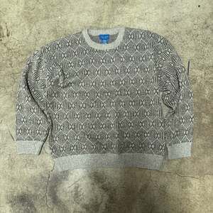 Vintage Towncraft Acrylic Geometric Pattern Crewneck Sweater Extra Large